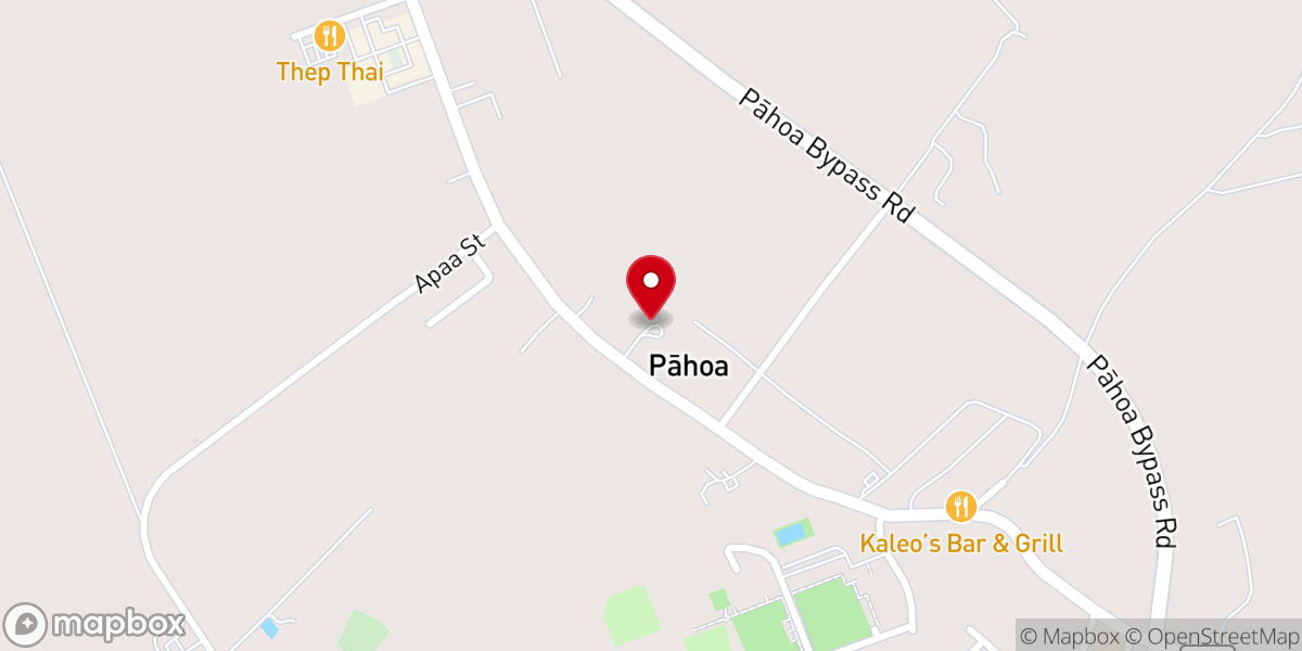 Map showing location of Puuwla Congregational Church