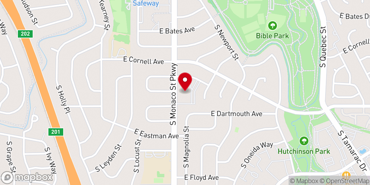 Map showing location of Risen Christ Catholic Parish