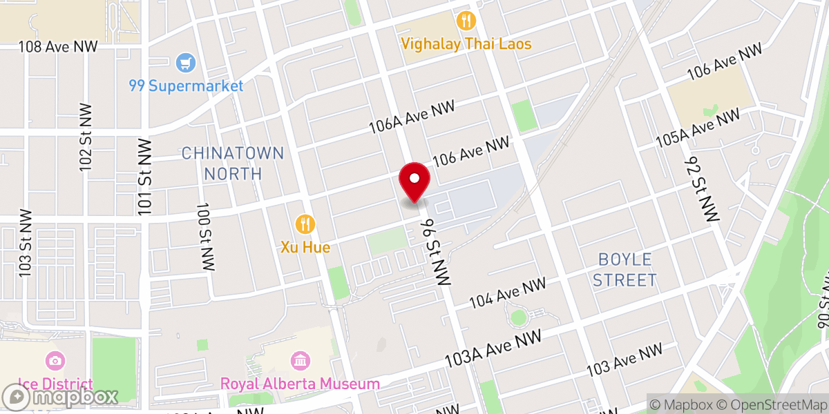 Map showing location of Refuge Mission Hall