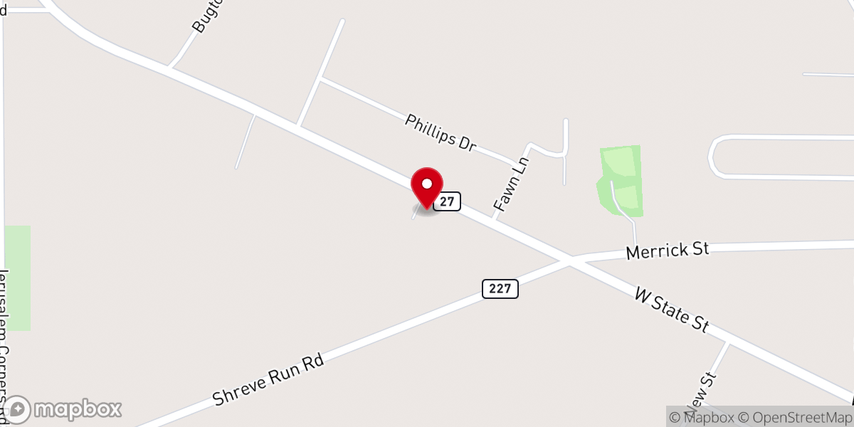 Map showing location of Northwestern PA Synod-ELCA