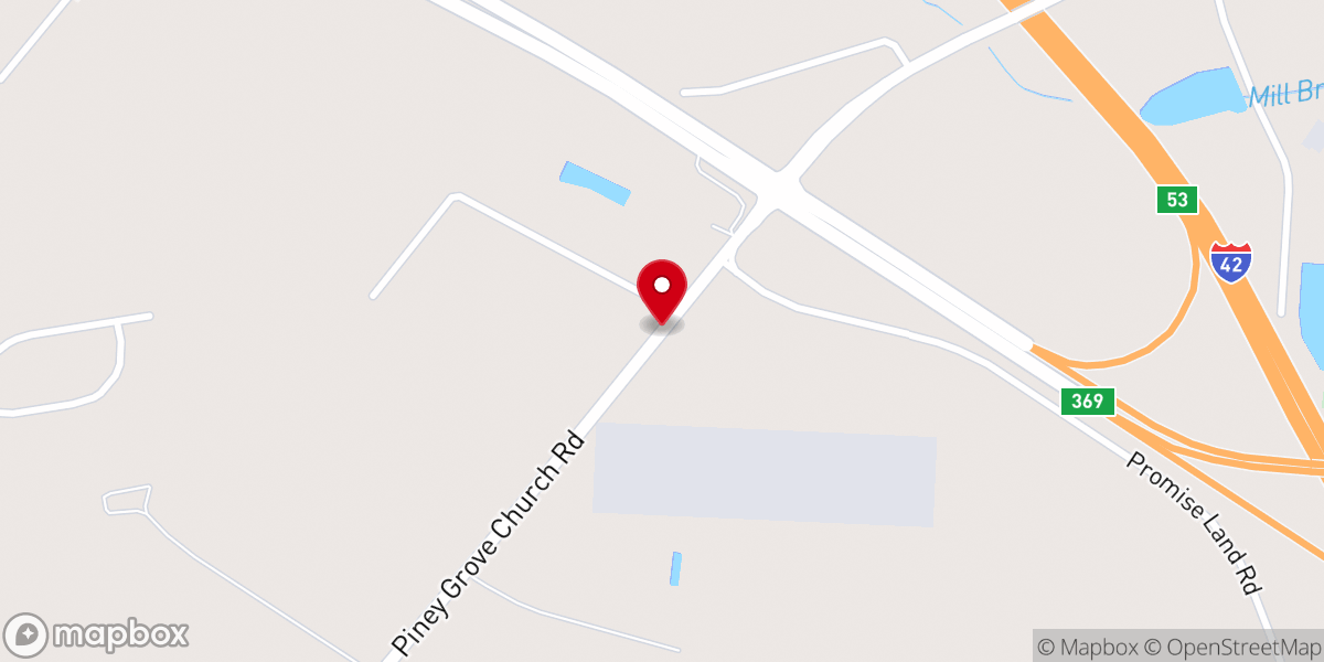 Map showing location of Neuse Baptist Association