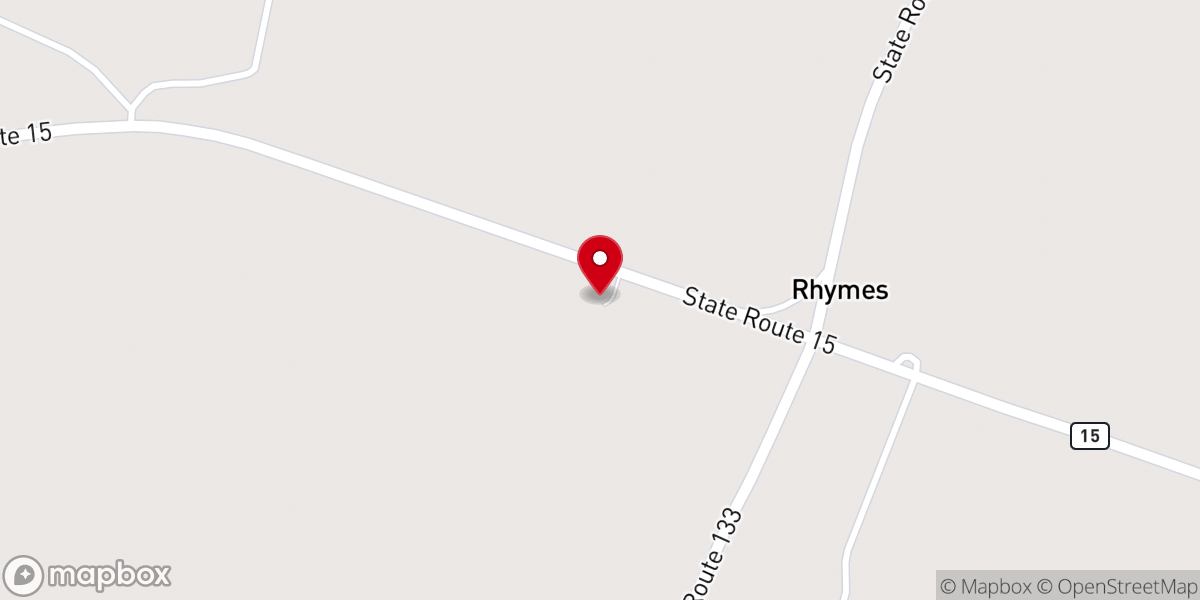 Map showing location of Saint Joe Baptist Church