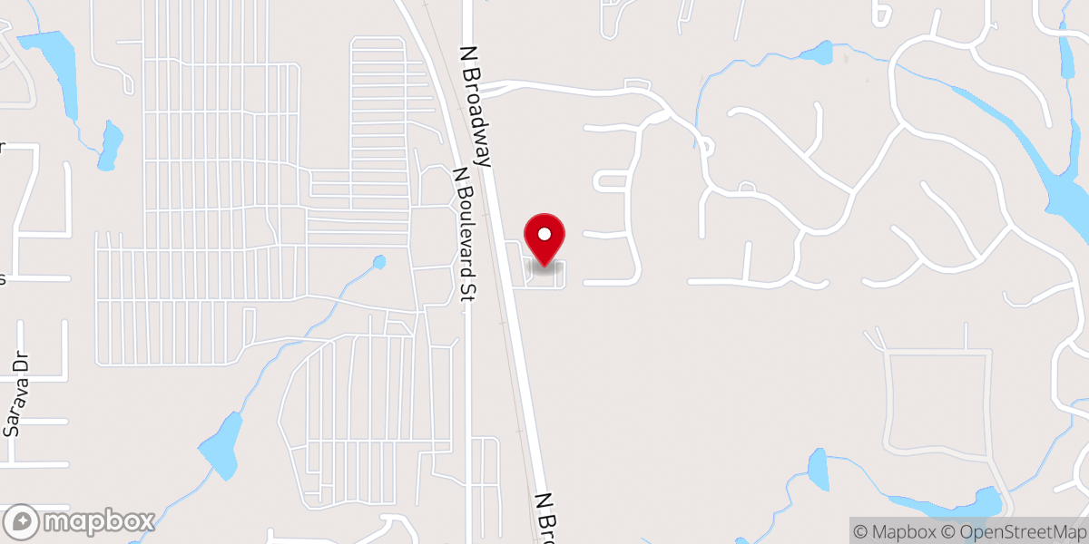 Map showing location of Heritage Church of Christ