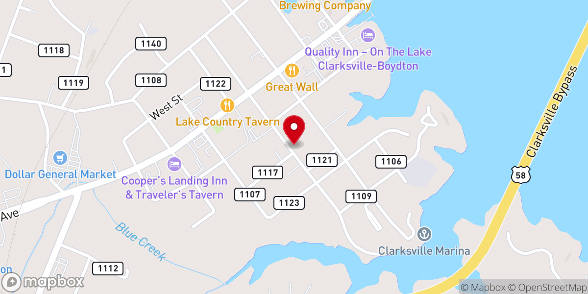 Map showing location of Jamieson Memorial Global Methodist Church