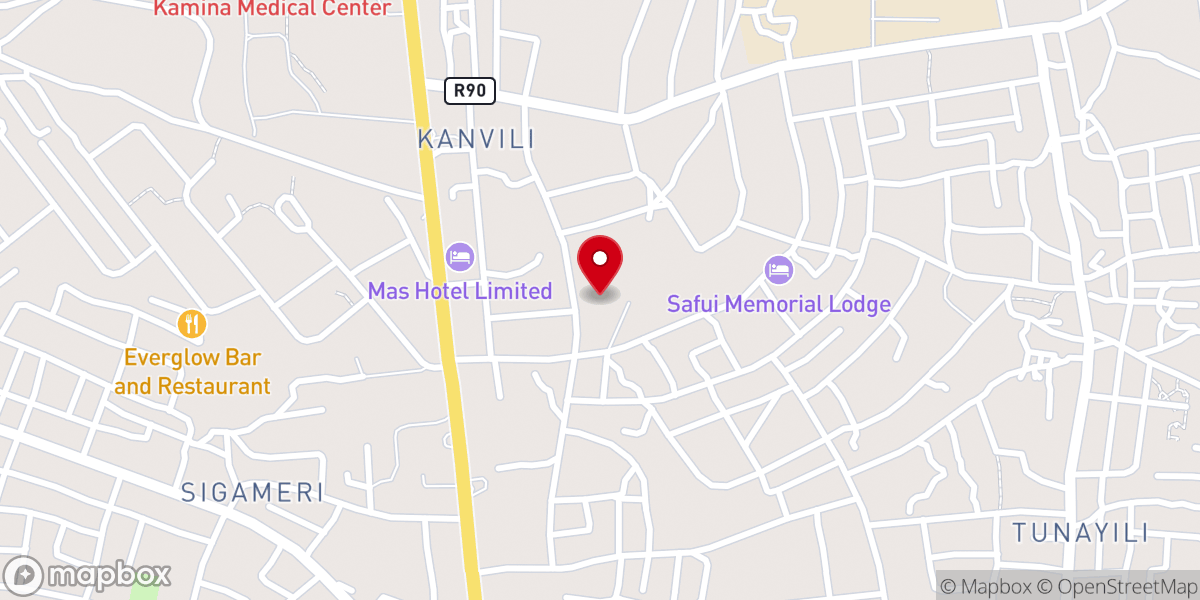 Map showing location of Holy Spirit Quasi-Catholic Church