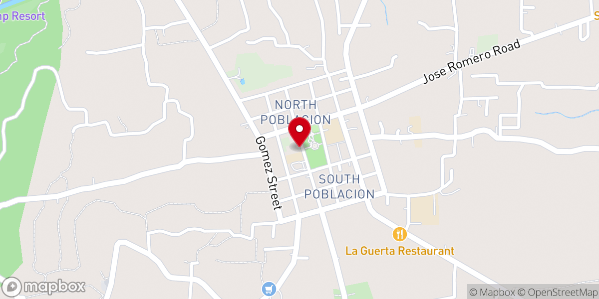 Map showing location of Our Lady of the Abandoned Parish