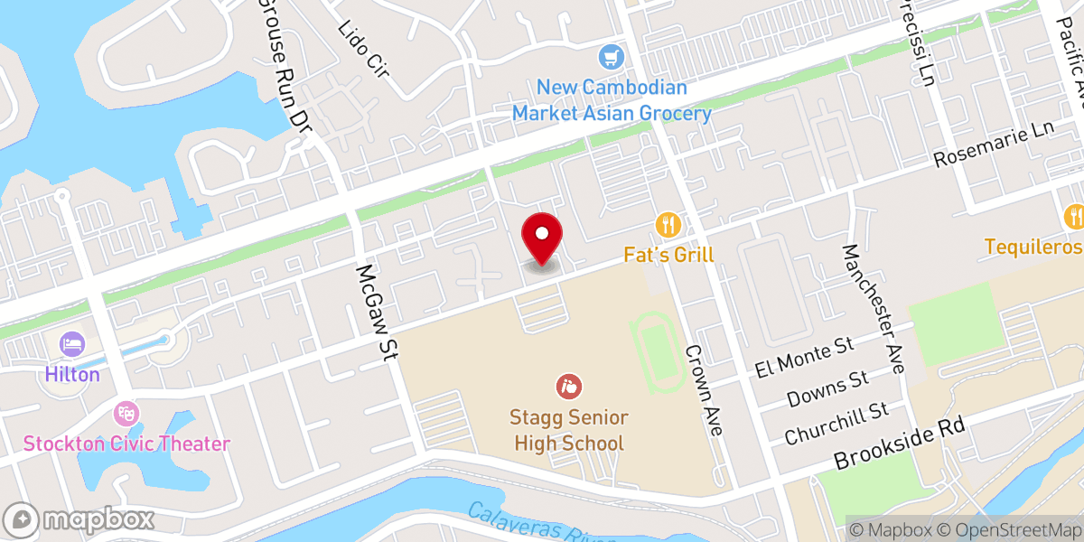 Map showing location of Unity Southern Baptist Church