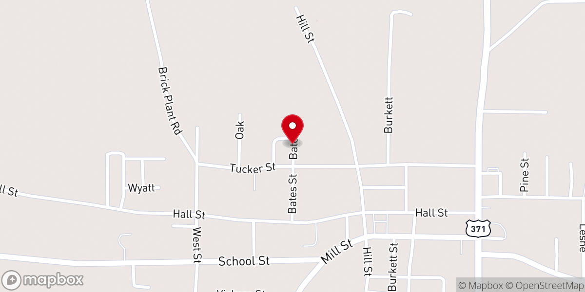 Map showing location of Mt Zion Baptist Church