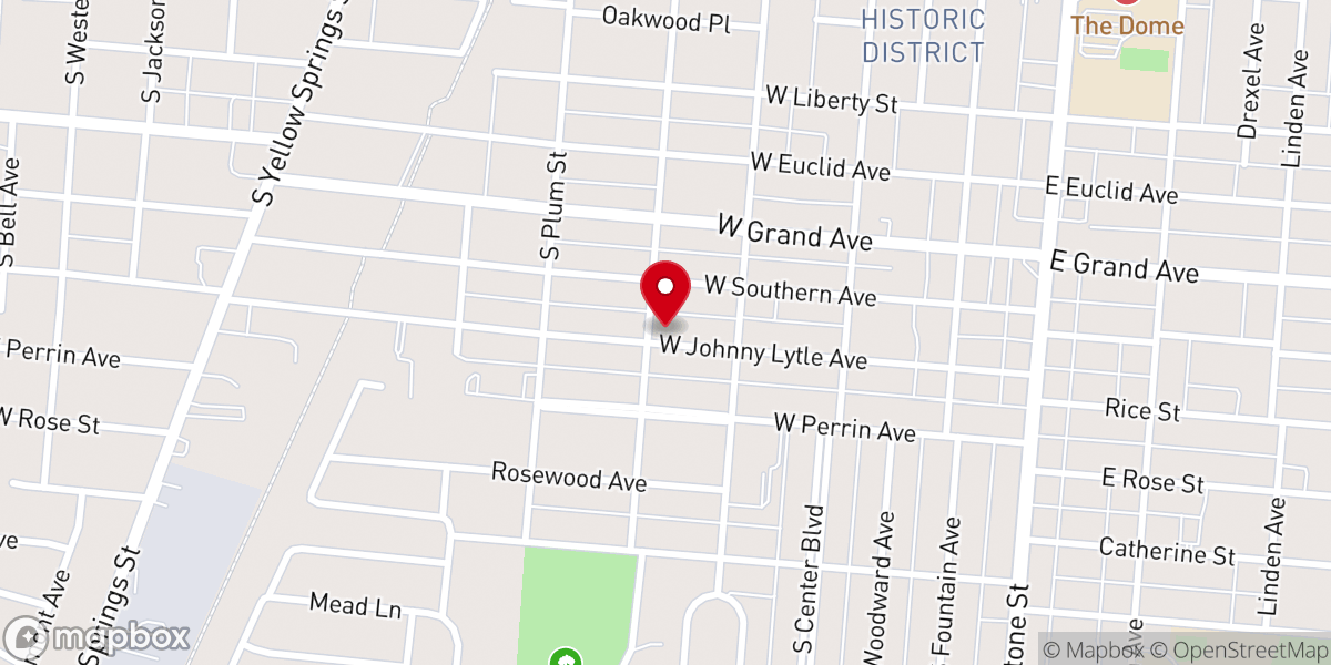 Map showing location of Allied Baptist Church