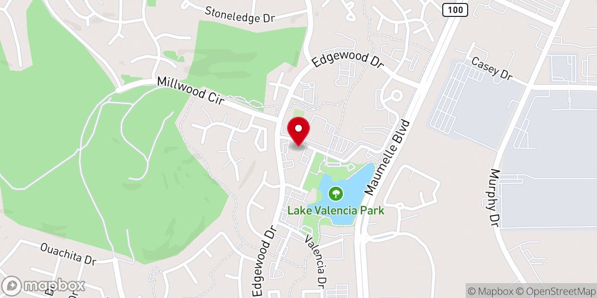 Map showing location of Lake Point Church Of Christ