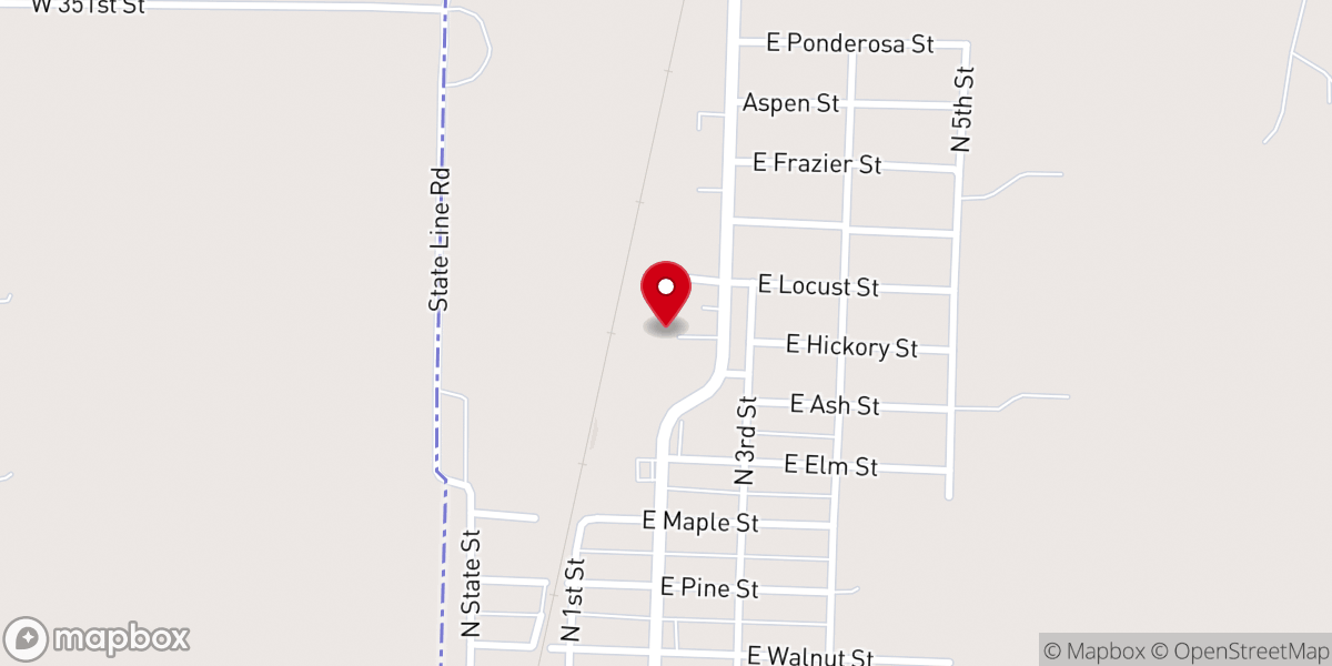 Map showing location of Living Proof Church
