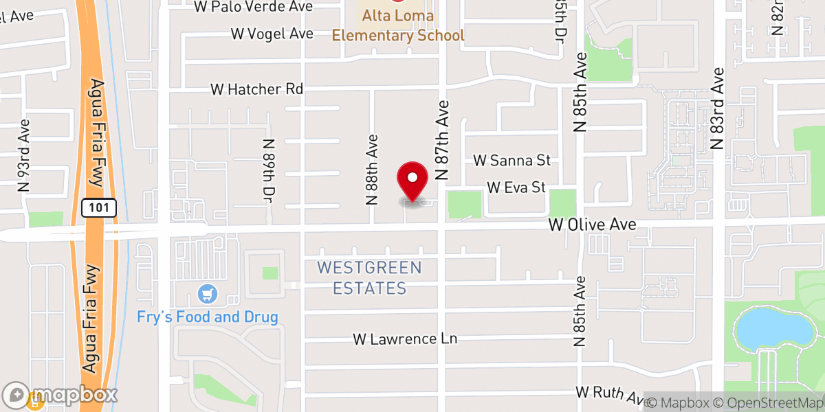 Map showing location of The Branch Calvary Chapel
