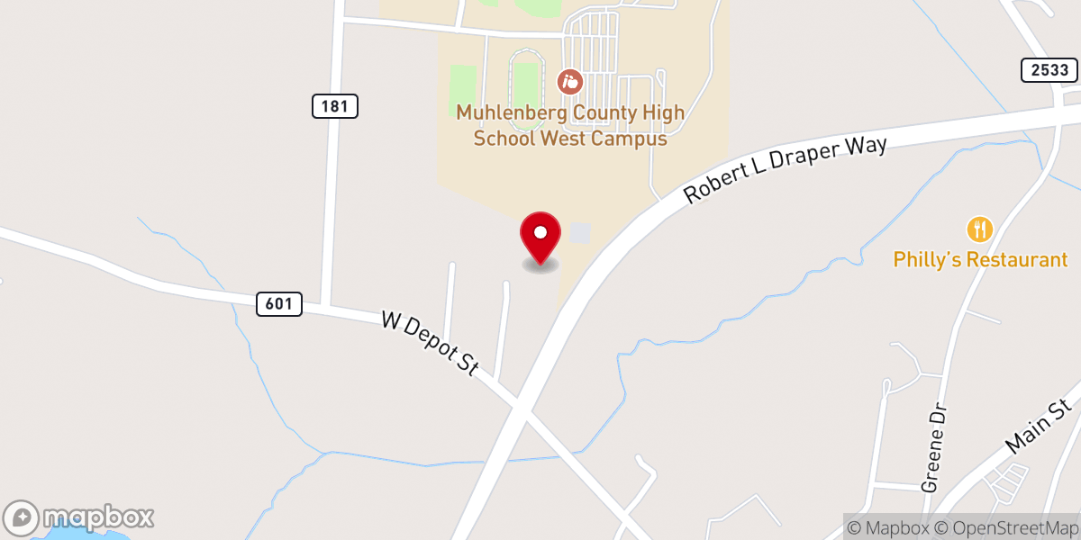 Map showing location of Faith Apstolic Church