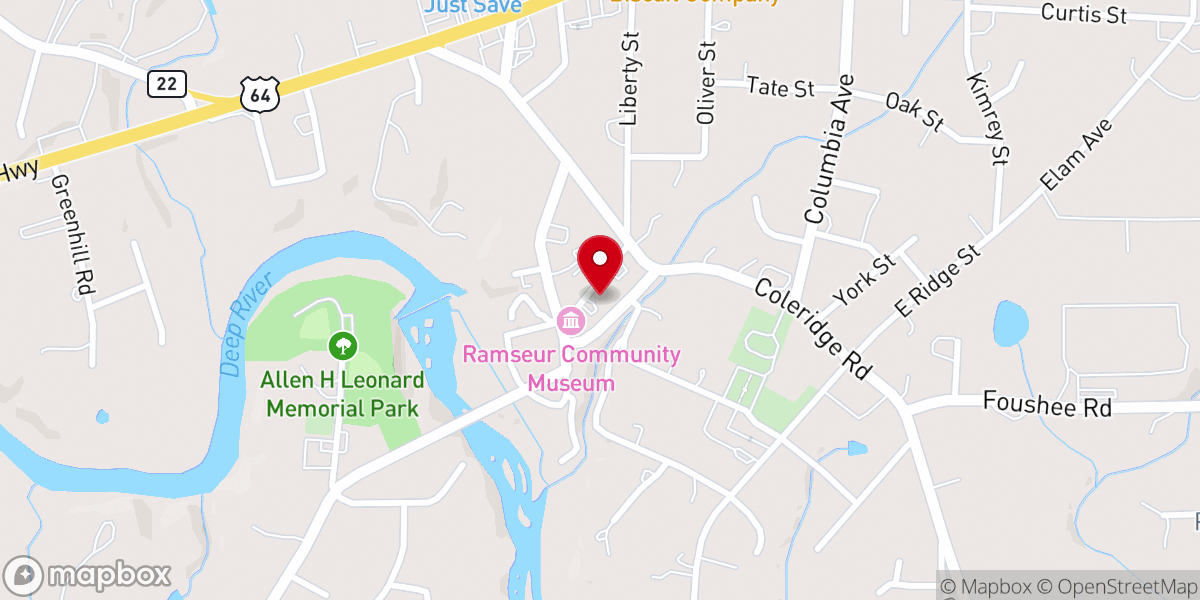 Map showing location of Amazing Grace Church