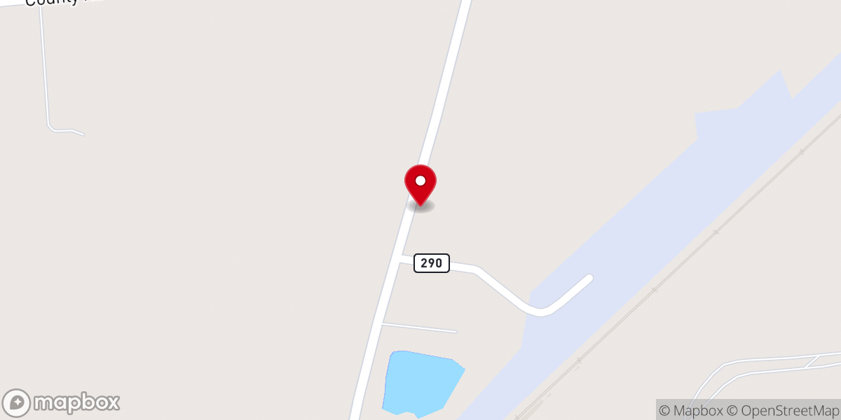 Map showing location of Hopewell Church