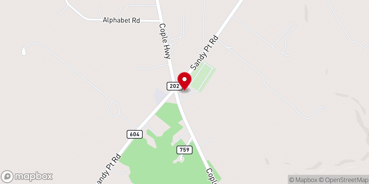 Map showing location of Carmel United Methodist Church