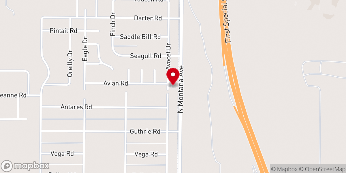 Map showing location of Capital City Baptist Church