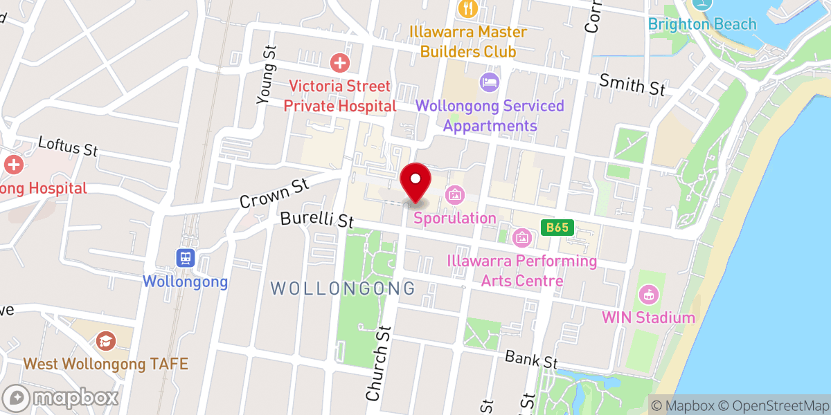 Map showing location of Hideaway Lane
