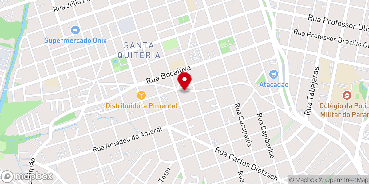 Map showing location of Primeira Igreja Batista de Curitiba - Campus Portão