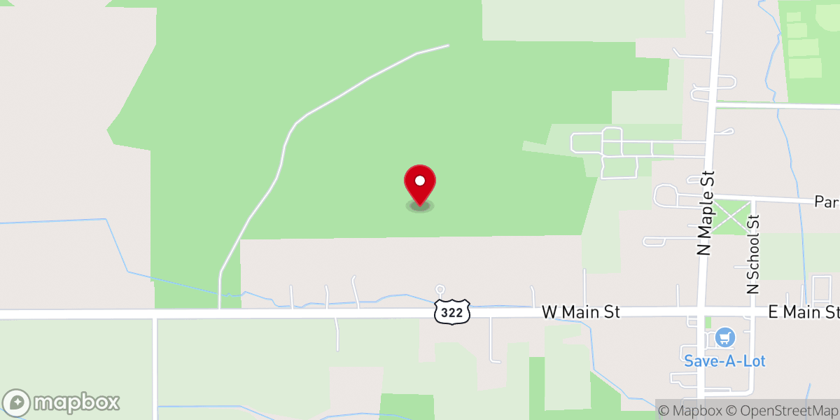 Map showing location of Orwell Township