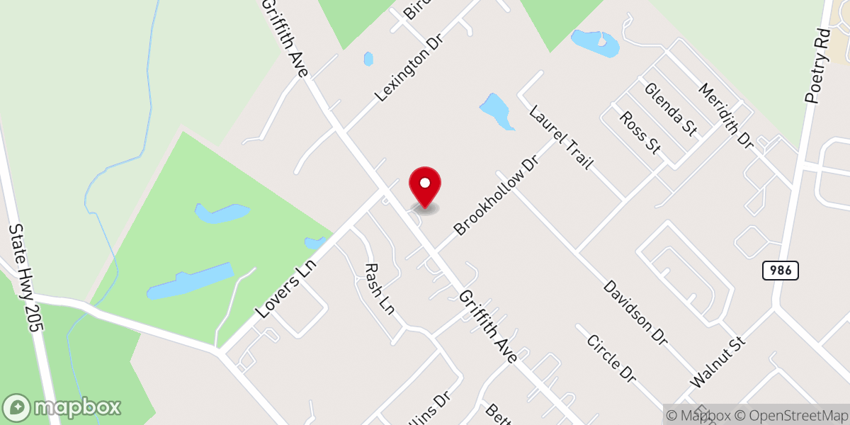 Map showing location of Faith Fellowship Church of the Nazarene