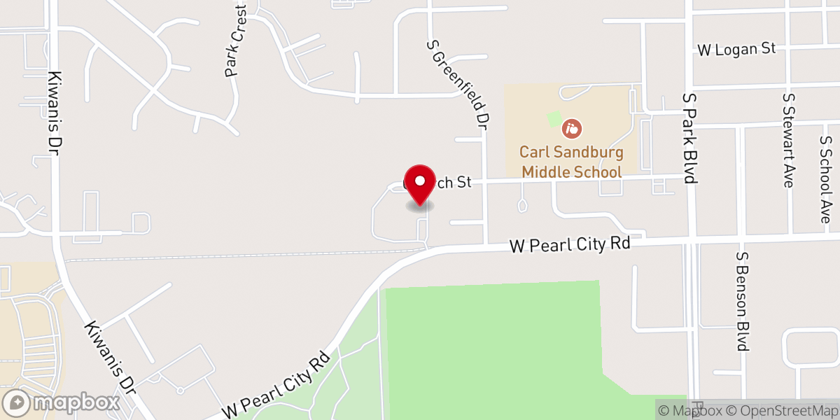 Map showing location of Immanuel Evangelical Lutheran