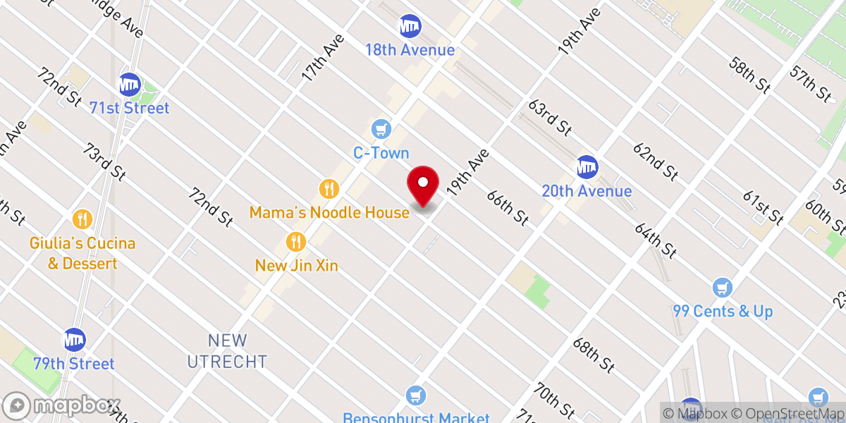 Map showing location of Anshi Tzedek