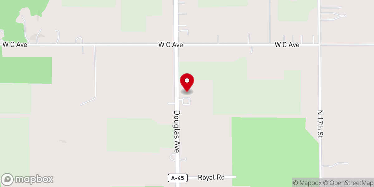 Map showing location of Northbridge Church