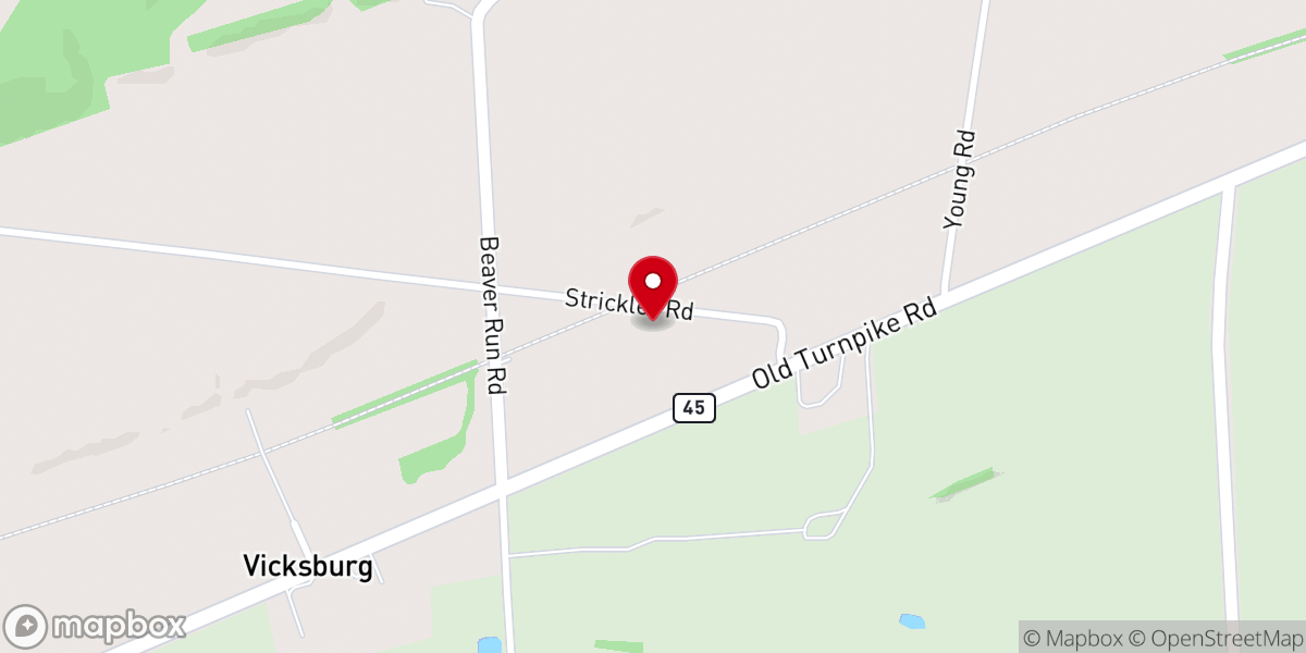 Map showing location of Riverview Baptist Church