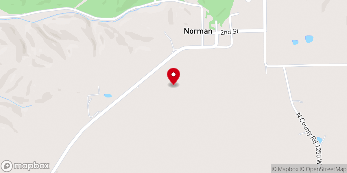 Map showing location of Norman Pentecostal Church