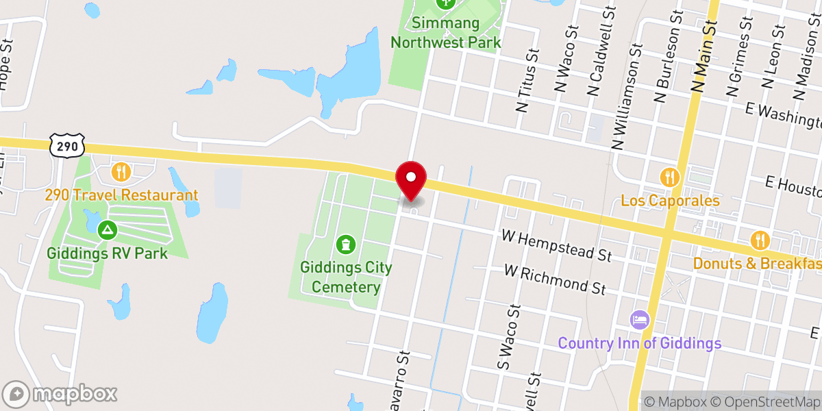Map showing location of Bethel St. Paul United Baptist Church