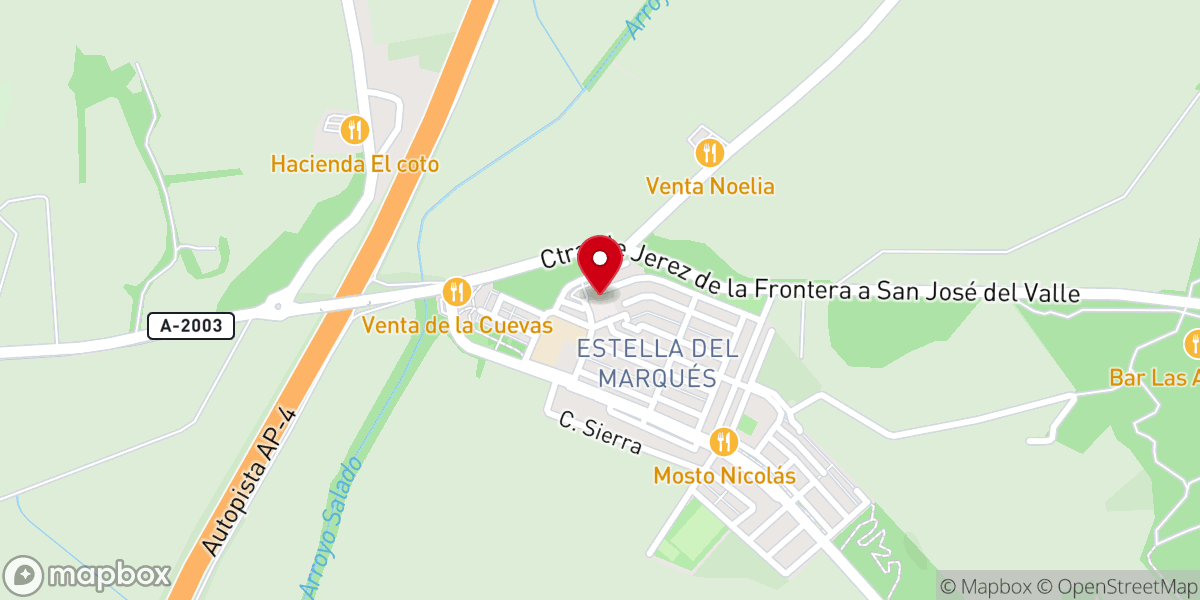 Map showing location of Parroquia de San Miguel