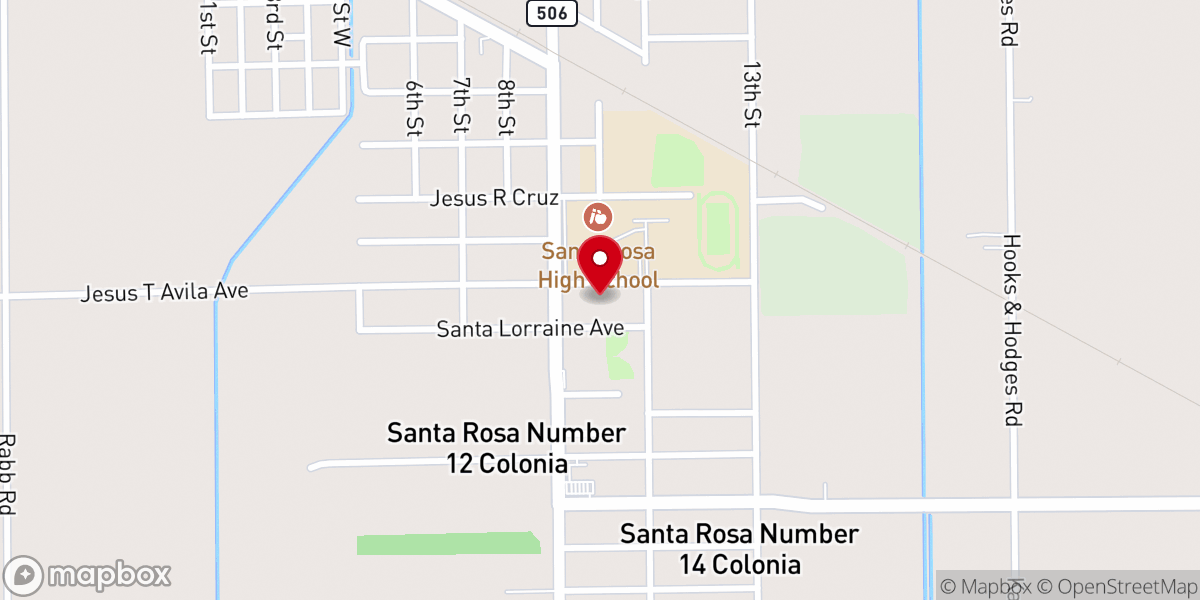 Map showing location of Wings Of Faith Church