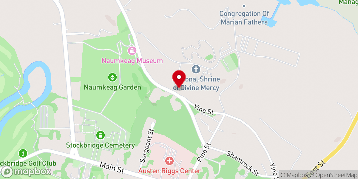 Map showing location of Grotto of Our Lady of Lourdes at the National Shrine of Divine Mercy