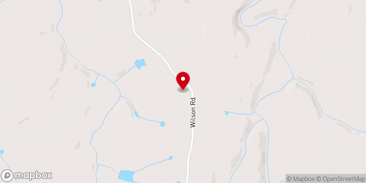 Map showing location of Willow Oak Christian Church