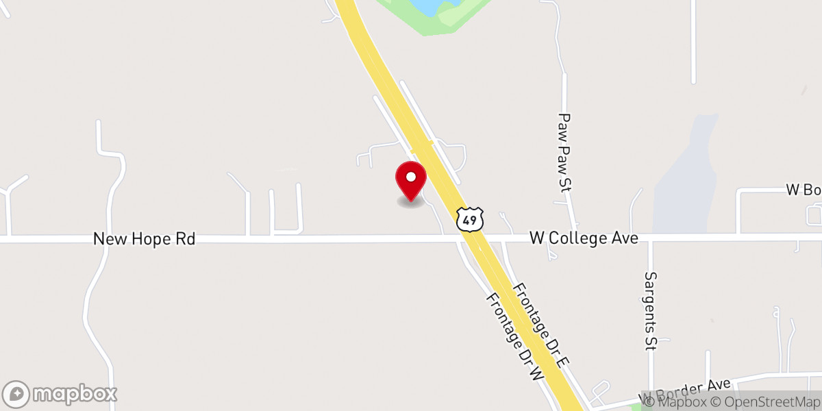 Map showing location of H A Brown United Methodist Church