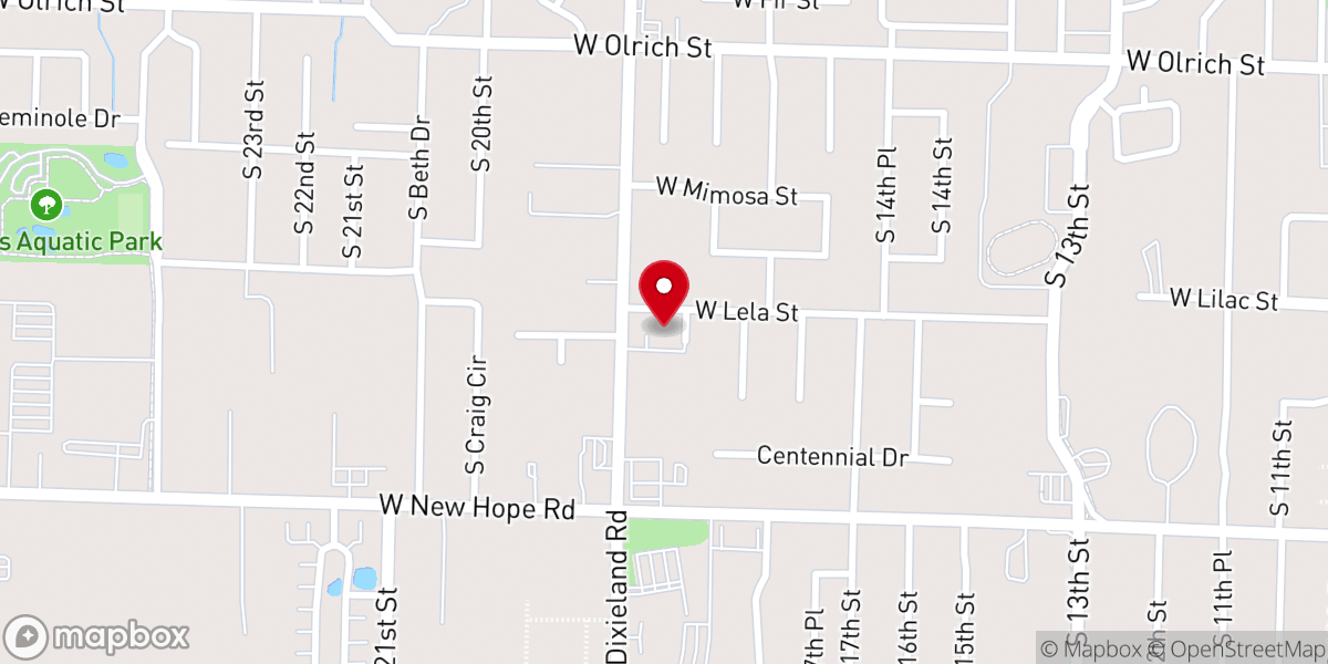 Map showing location of Oakley Chapel United Methodist Church