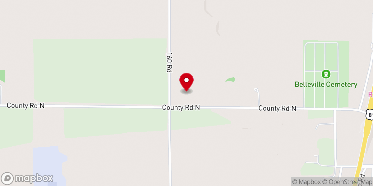 Map showing location of Our Savior Lutheran Church