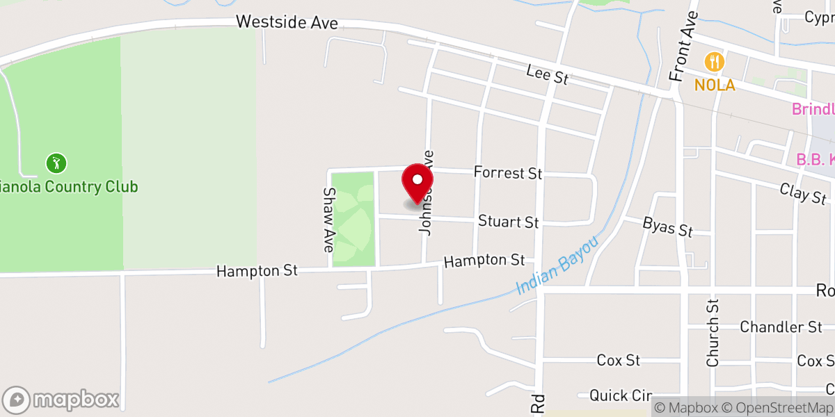Map showing location of Delta Missions Inc