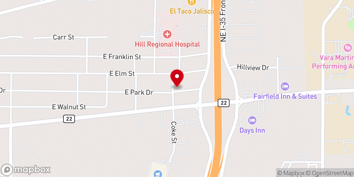 Map showing location of Mt Zion Lutheran Church