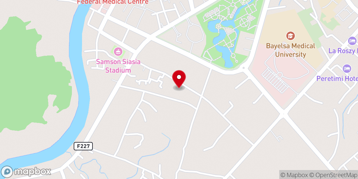 Map showing location of Church Of God Mission, Bayelsa Bishopric
