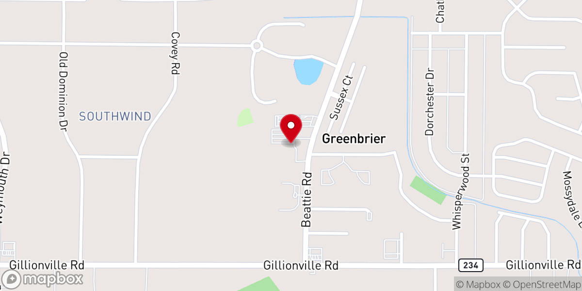 Map showing location of Beattie Road Church of Christ