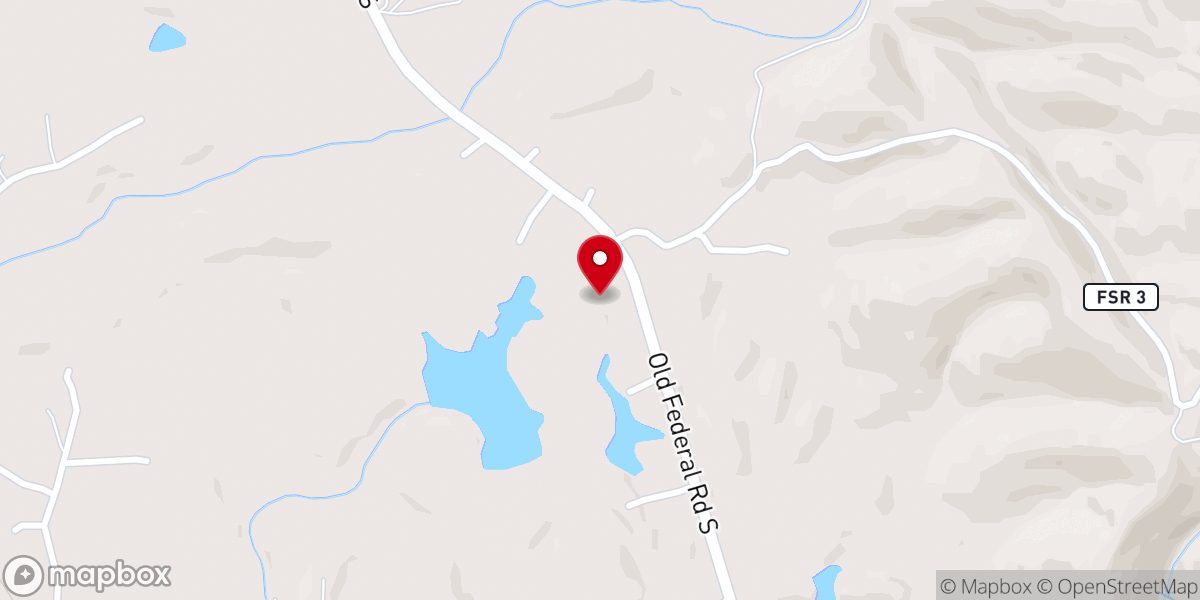 Map showing location of Mountain View Baptist Church
