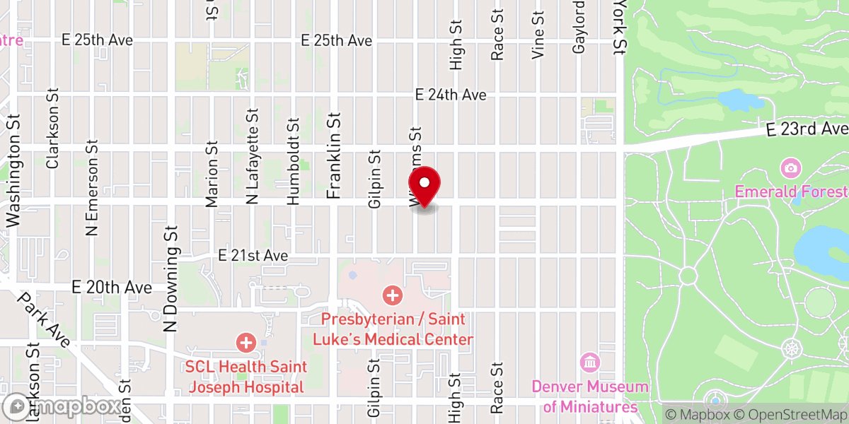 Map showing location of True Faith Church of God in Christ