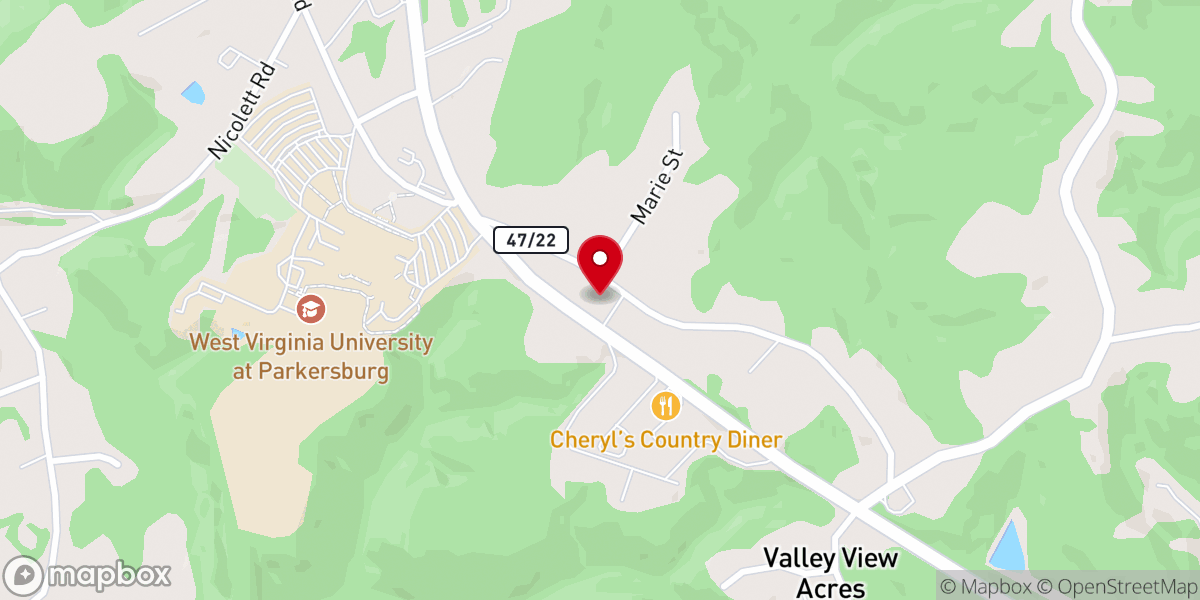 Map showing location of Cedar Grove United Methodist Church