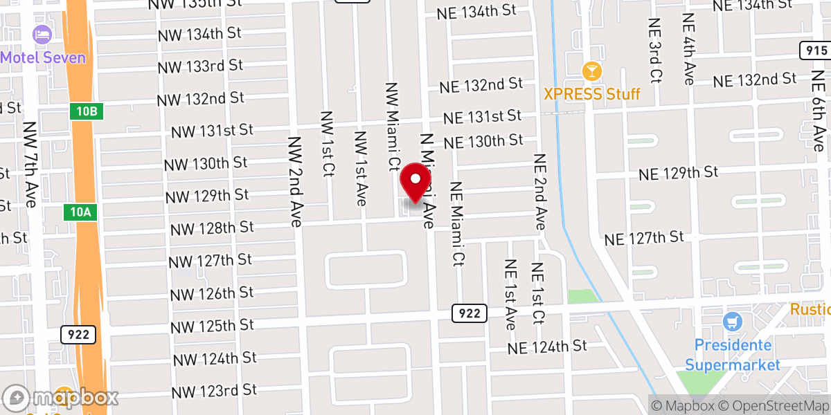 Map showing location of Shalom Community Church