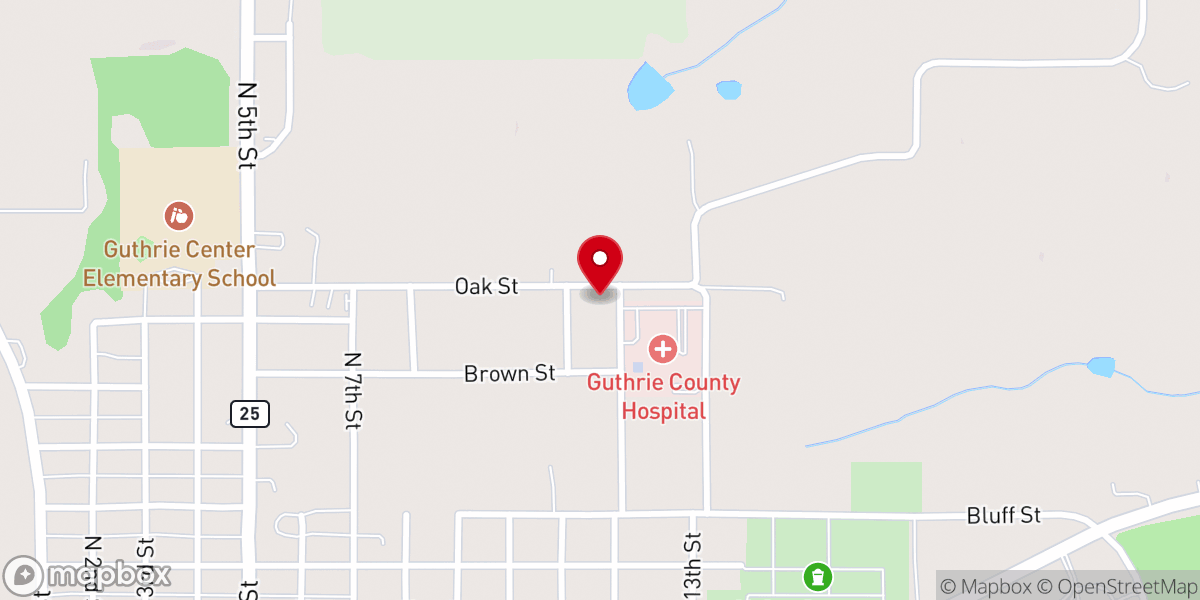 Map showing location of Immanuel Lutheran Church