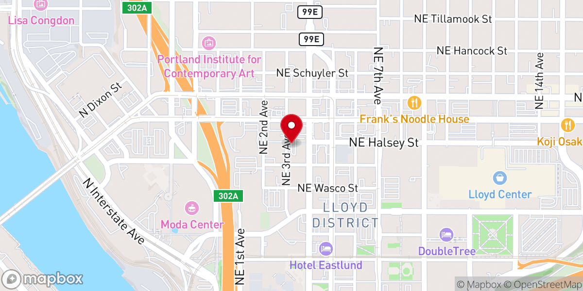 Map showing location of Holy Rosary Catholic Church