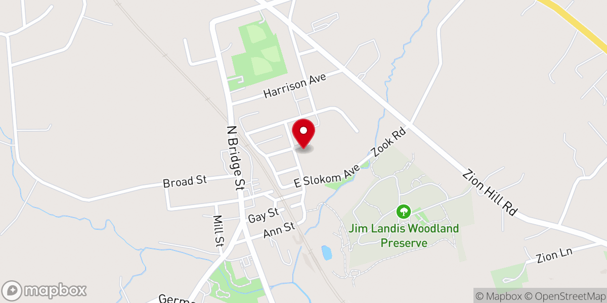 Map showing location of Latta Memorial Presbyterian