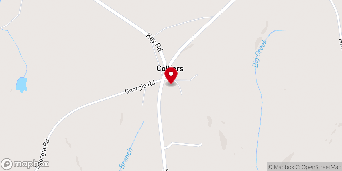 Map showing location of Peace Haven Baptist Church